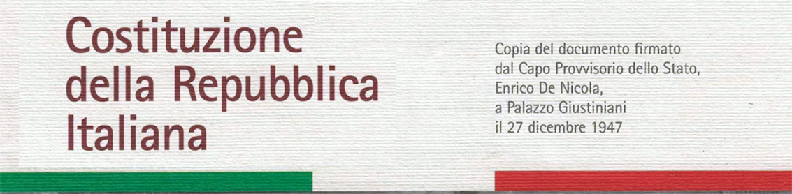 Scarica il testo della Costituzione
